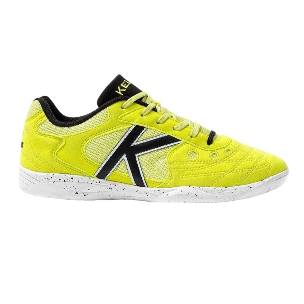 Kelme Mens Copa Indoor Soccer Sneakers / Lime/Black